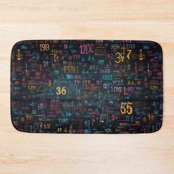 Item preview, Blackboard with abstract numbers designed and sold by Snoobstyle.