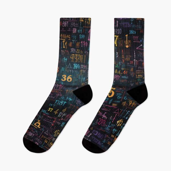 Item preview, Blackboard with abstract numbers designed and sold by Snoobstyle.