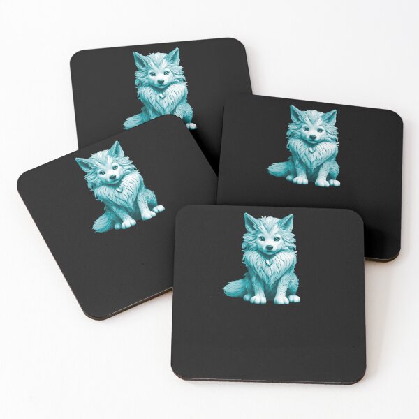 Item preview, Little Cute Wolf - Teal designed and sold by Soulemotion.