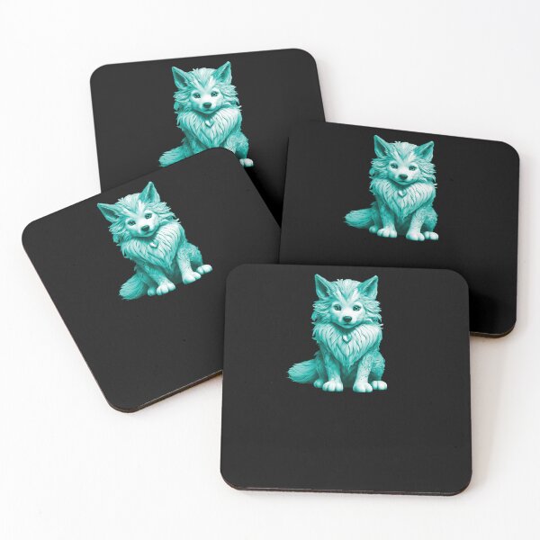 Item preview, Little Sweet Wolf - Turquoise designed and sold by Soulemotion.