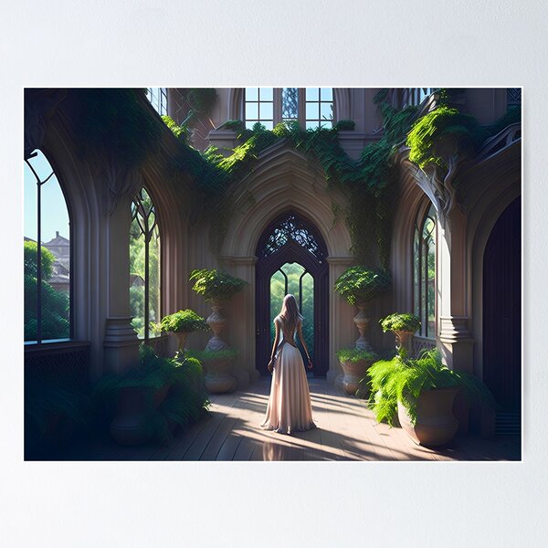 Item preview, Enchanted Garden Hall designed and sold by BlareBlare.