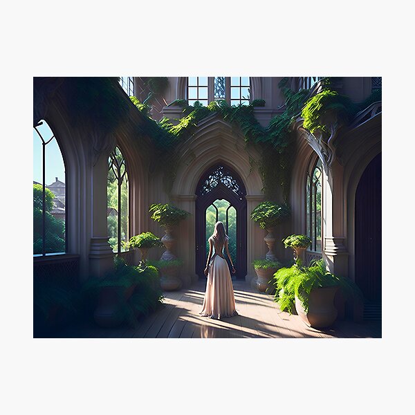 Item preview, Enchanted Garden Hall designed and sold by BlareBlare.