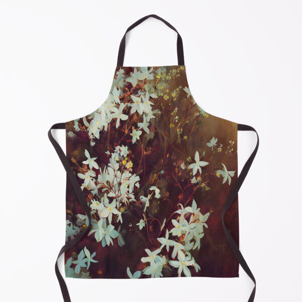 Item preview, Antique Look Vintage Jasmine Flowers - Shabby Chic Blossoms Grunge Style AI Art 2 of 4 designed and sold by Beachy.