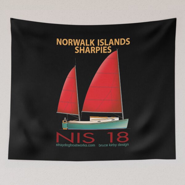 Item preview, NIS 18 Ketch - Norwalk Island Sharpie designed and sold by StrayDogBoats.