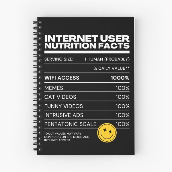 Item preview, Internet User Nutrition Facts - Internet Explorer Memes Cat Funny Videos designed and sold by Millusti.
