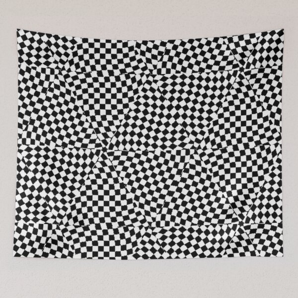 Item preview, 3D square black and white alternating grid pattern designed and sold by Atroce.
