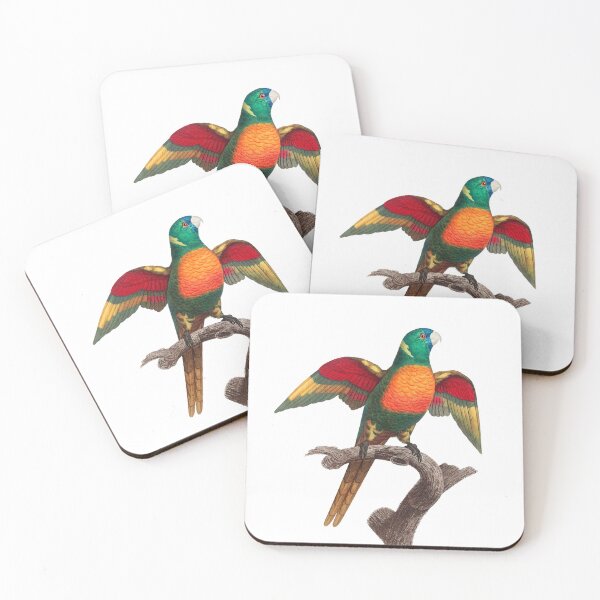 Item preview, Parrot Retro, Parrot Vintage designed and sold by Funny Vintage Stickers And T-Shirts.