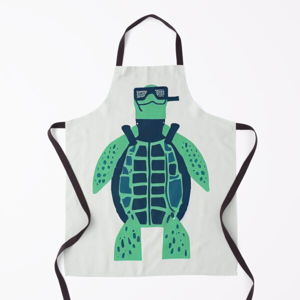 Item preview, Impresión de risógrafo minimalista / Tortuga de snorkel designed and sold by SubtleMetSimple.
