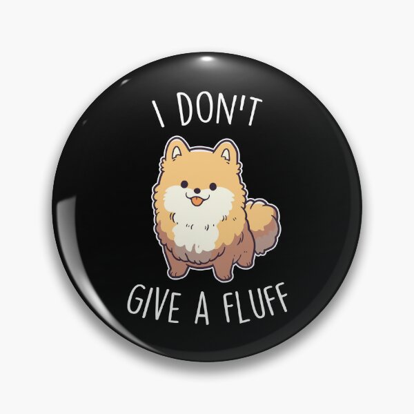 Item preview, Orange Pomeranian Dog I Don't Give a Fluff designed and sold by Clara Hollins.