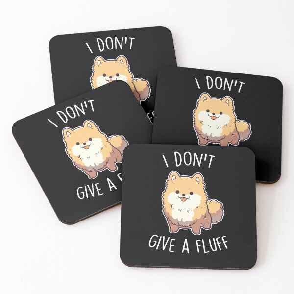Item preview, Orange Pomeranian Dog I Don't Give a Fluff designed and sold by Clara Hollins.