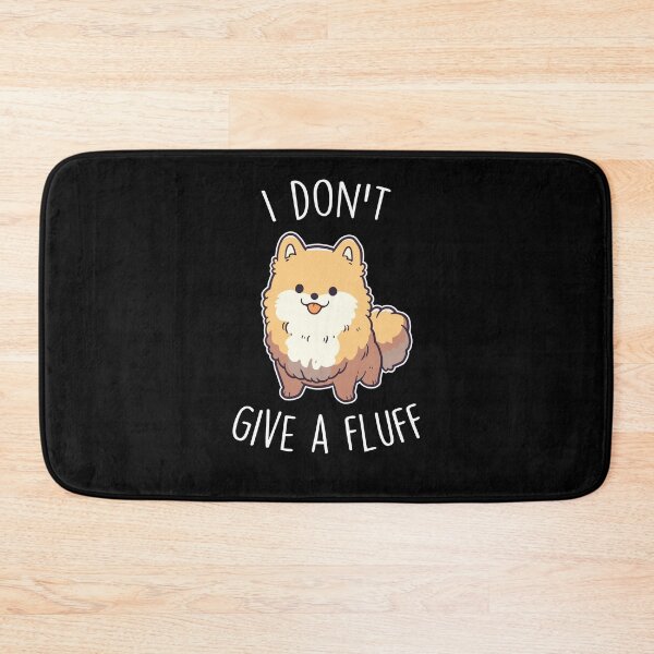 Item preview, Orange Pomeranian Dog I Don't Give a Fluff designed and sold by Clara Hollins.