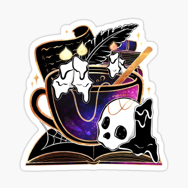 Aperçu de l'œuvre Tasse à thé pour potions et lancer de sorts créée et vendue par heysoleilart.
