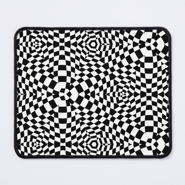 Item preview, 3D square black and white alternating grid pattern designed and sold by Atroce.