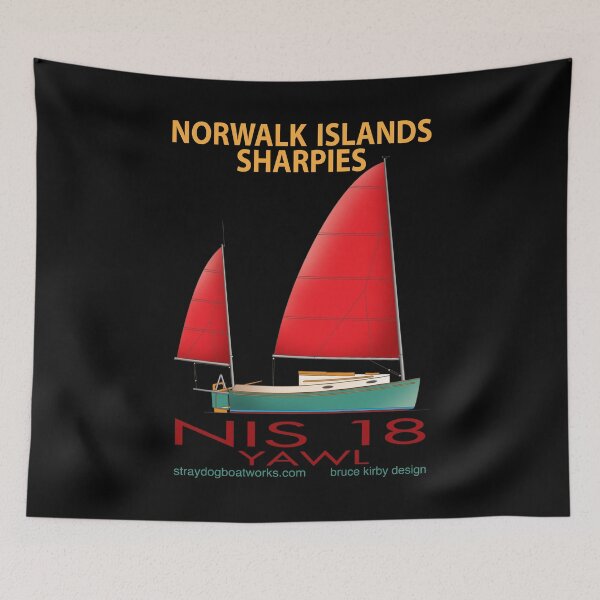 Item preview, NIS 18 Yawl - Norwalk Island Sharpies designed and sold by StrayDogBoats.