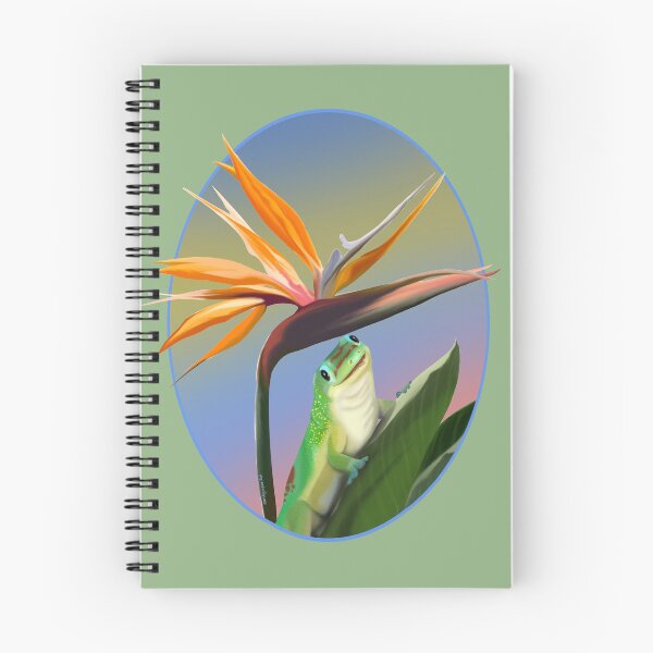 Item preview, Bird of Paradise Gold Dust Day Gecko designed and sold by ArtbyMparrish .