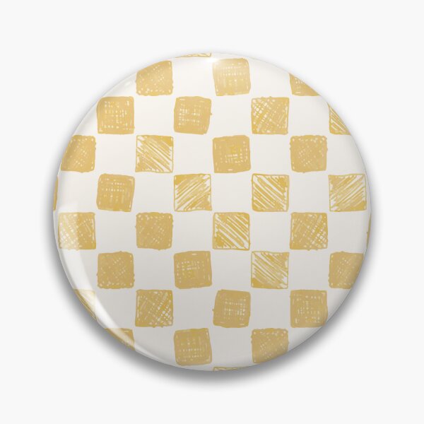 Item preview, Yellow Hand drawn Checkers designed and sold by MoshitoDesigns.