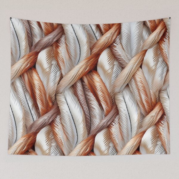 Item preview, Colorful fantasy pattern white gold copper ornaments braided pattern net designed and sold by G-M-Designs.