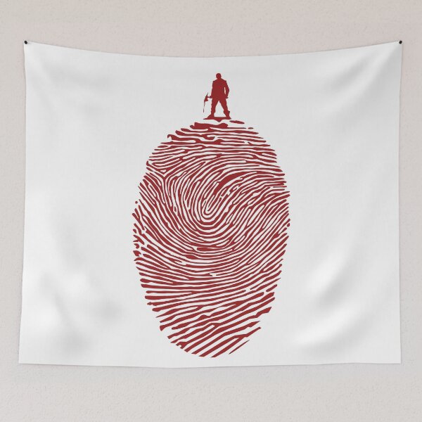 Item preview, Man on a Hill of His Own Bloody Fingerprint designed and sold by brickparade.