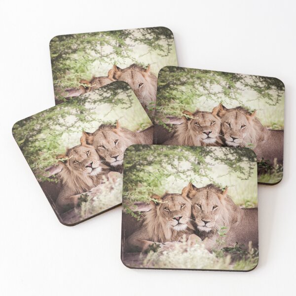 Item preview, Loving pair of lions designed and sold by Piccaya.