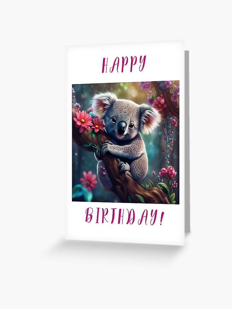 Carte anniversaire 3 ans koala - Anniversaire 3 ans