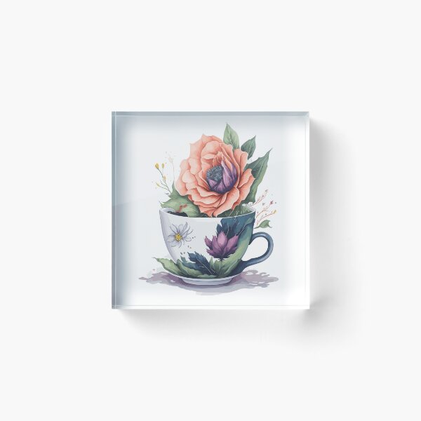 Item preview, Flower in a Tea Cup designed and sold by LuvleighArt.