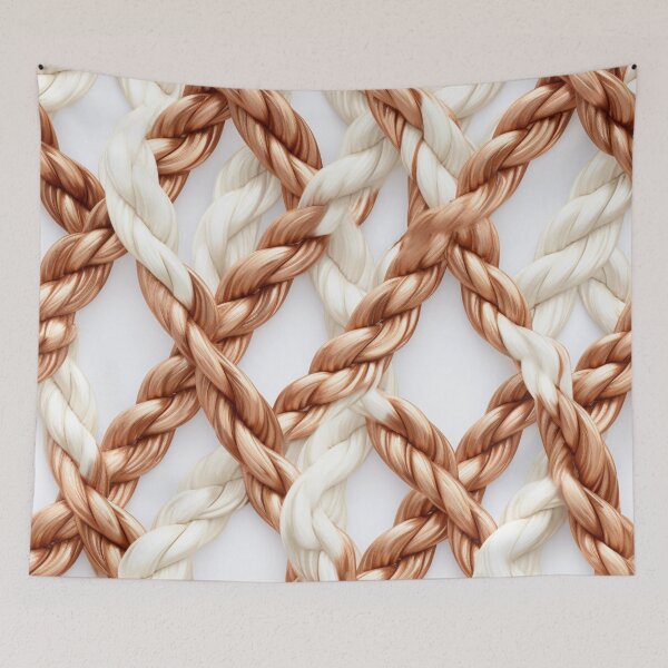 Item preview, Colorful fantasy pattern white gold copper ornaments braided pattern net designed and sold by G-M-Designs.