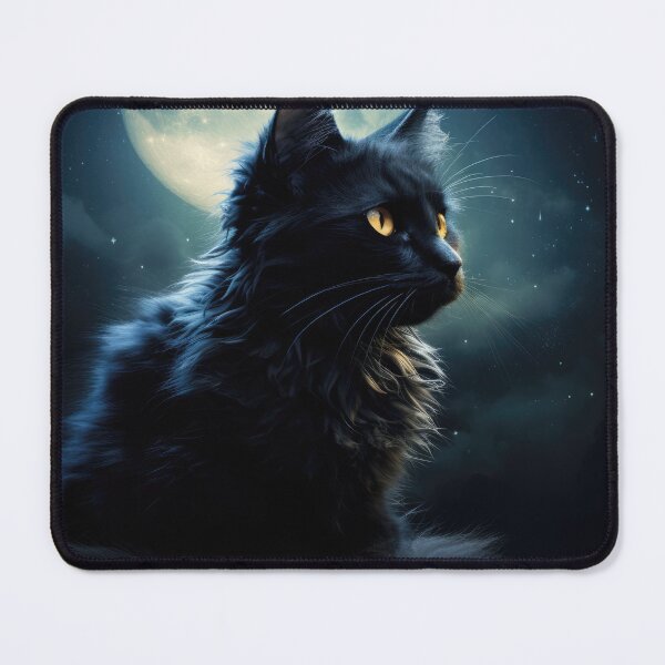 Item preview, moon, classic, cat, feline, vintage, art, illustration, design, retro, nostalgia, celestial, night, sky, designed and sold by Dazeville Studio1541 .