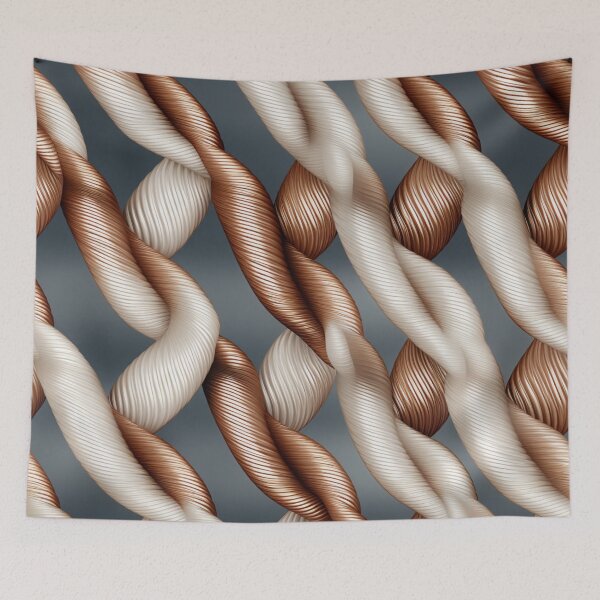 Item preview, Colorful fantasy pattern white gold copper ornaments braided pattern net designed and sold by G-M-Designs.