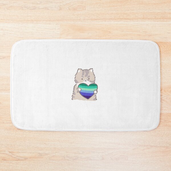 Item preview, MLM LGBTQ Gay Pride Cute Cat Heart designed and sold by GM-666.