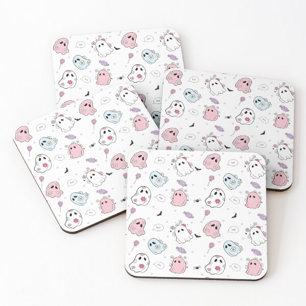 Item preview, Sweet Spirits in Blooms, Halloween Cute Pattern, Halloween Pink designed and sold by Peach-Design.