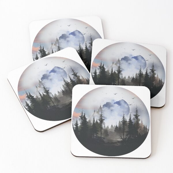 Item preview, Moonlit Wilderness - AI-Created Nature Scene T- Shirt designed and sold by AIPICCRAFT.