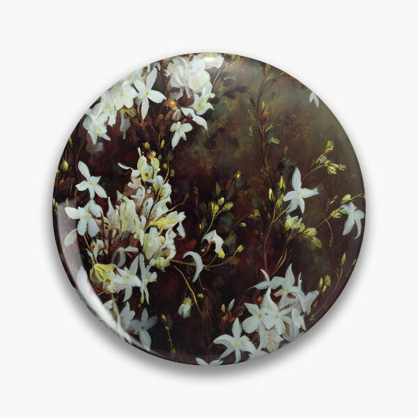 Item preview, Antique Look Vintage Jasmine Flowers - Shabby Chic Blossoms Grunge Style AI Art 3 of 4 designed and sold by Beachy.