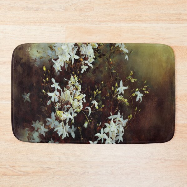 Item preview, Antique Look Vintage Jasmine Flowers - Shabby Chic Blossoms Grunge Style AI Art 3 of 4 designed and sold by Beachy.