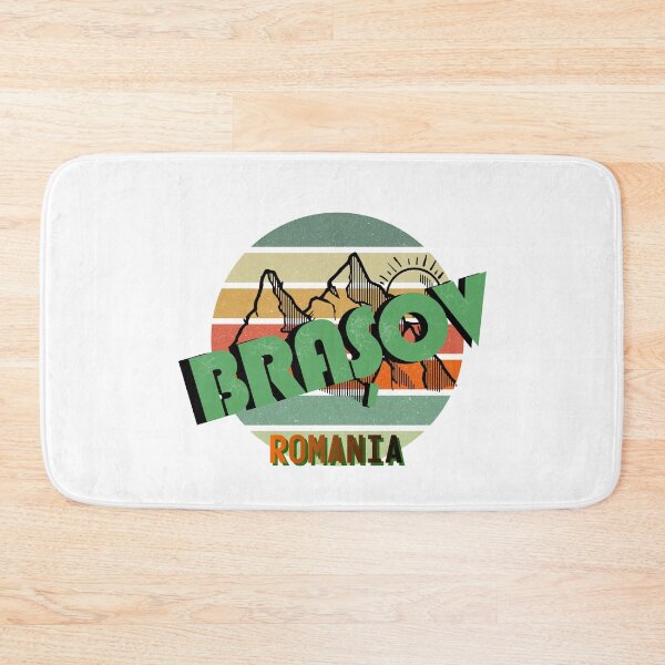 Item preview, Brasov Romania Retro Sunset Carpathian Mountains designed and sold by adriana-holmes.