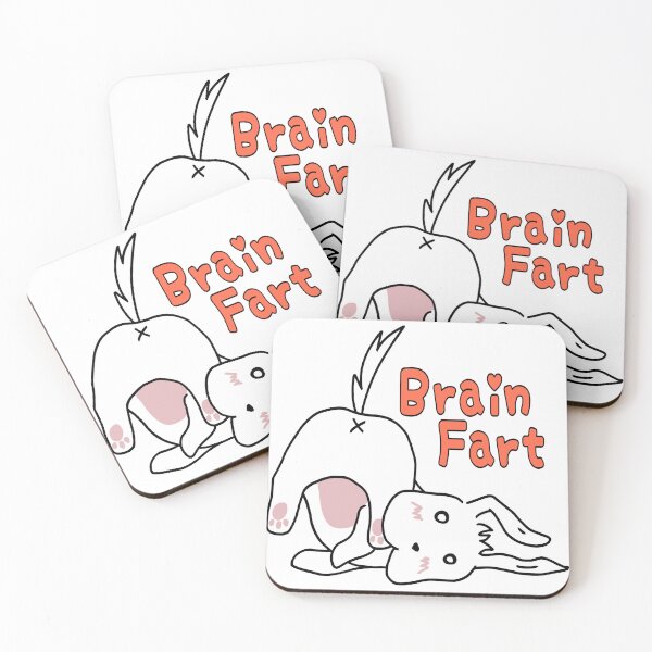 Item preview, Brain fart cute white puppy Roulo in white designed and sold by UgaMaru.