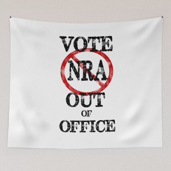Item preview, Vote The NRA Out of Our Government Offices Vintage Retro Style Gear designed and sold by Greenguy79.