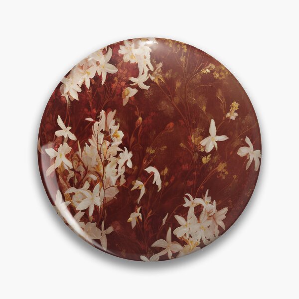 Item preview, Antique Look Vintage Jasmine Flowers - Shabby Chic Blossoms Grunge Style AI Art 4 of 4 designed and sold by Beachy.