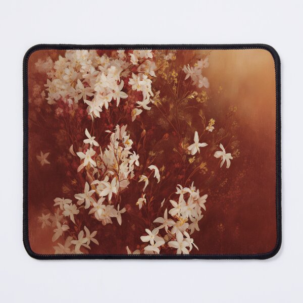Item preview, Antique Look Vintage Jasmine Flowers - Shabby Chic Blossoms Grunge Style AI Art 4 of 4 designed and sold by Beachy.