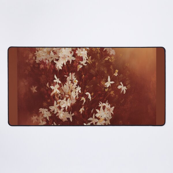 Item preview, Antique Look Vintage Jasmine Flowers - Shabby Chic Blossoms Grunge Style AI Art 4 of 4 designed and sold by Beachy.