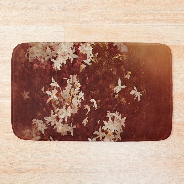 Item preview, Antique Look Vintage Jasmine Flowers - Shabby Chic Blossoms Grunge Style AI Art 4 of 4 designed and sold by Beachy.