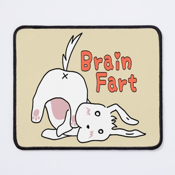 Item preview, Brain fart cute white puppy Roulo in beige designed and sold by UgaMaru.