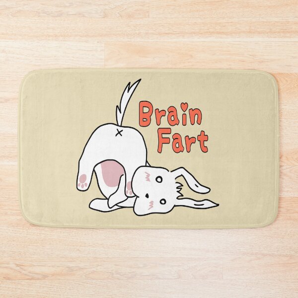 Item preview, Brain fart cute white puppy Roulo in beige designed and sold by UgaMaru.