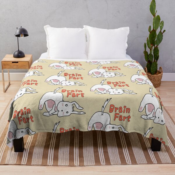 Item preview, Brain fart cute white puppy Roulo in beige designed and sold by UgaMaru.