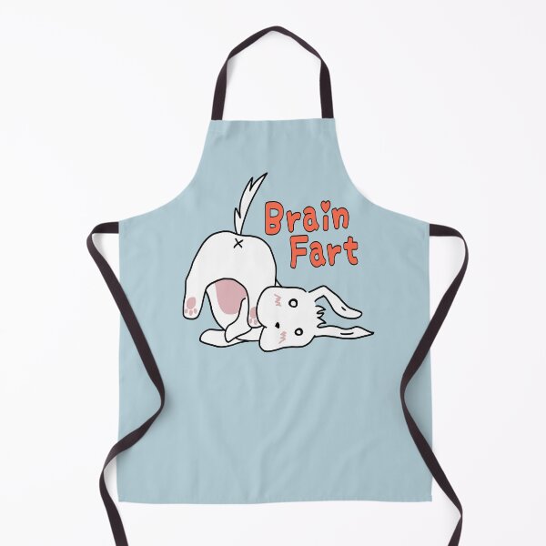 Item preview, Brain fart cute white puppy Roulo in blue designed and sold by UgaMaru.