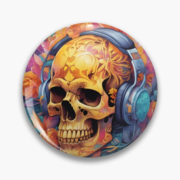 Artikelvorschau, Skull and Flower Painting entworfen und verkauft von oyonni design.