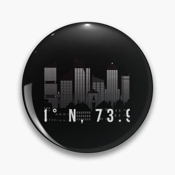 Item preview, Manhattan Coordinates Sticker designed and sold by FOUREYEDESI.