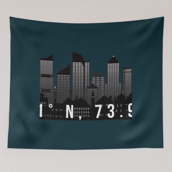 Item preview, Manhattan Coordinates Sticker designed and sold by FOUREYEDESI.
