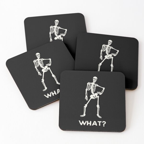 Item preview, What? Skeleton with Attitude perfect for Goth or Moody Teens this Halloween  designed and sold by RoyalRepublics.