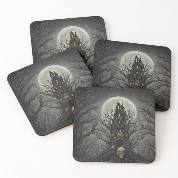 Item preview, Enchanting Gothic Skull amidst a Mystical and Magical Forest Graveyard designed and sold by D3monic.