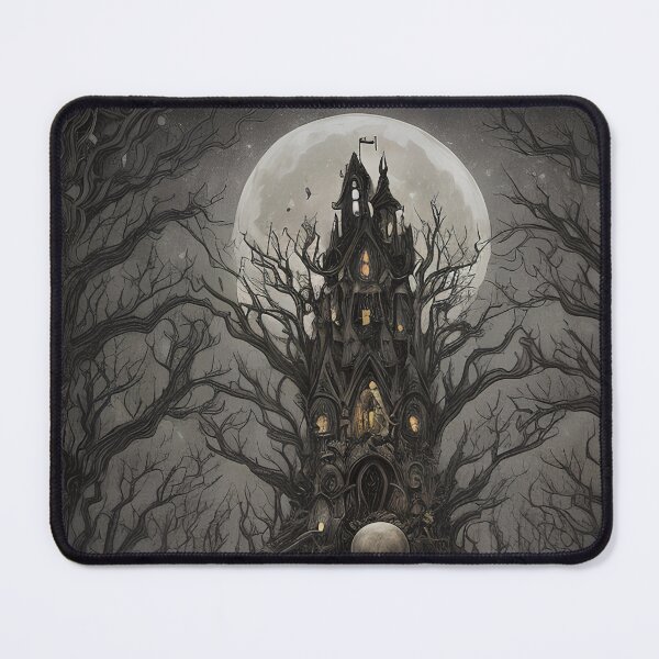 Item preview, Enchanting Gothic Skull amidst a Mystical and Magical Forest Graveyard designed and sold by D3monic.